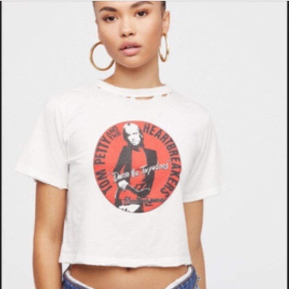 Free People Tom Petty and the HeartBreakers Crop
